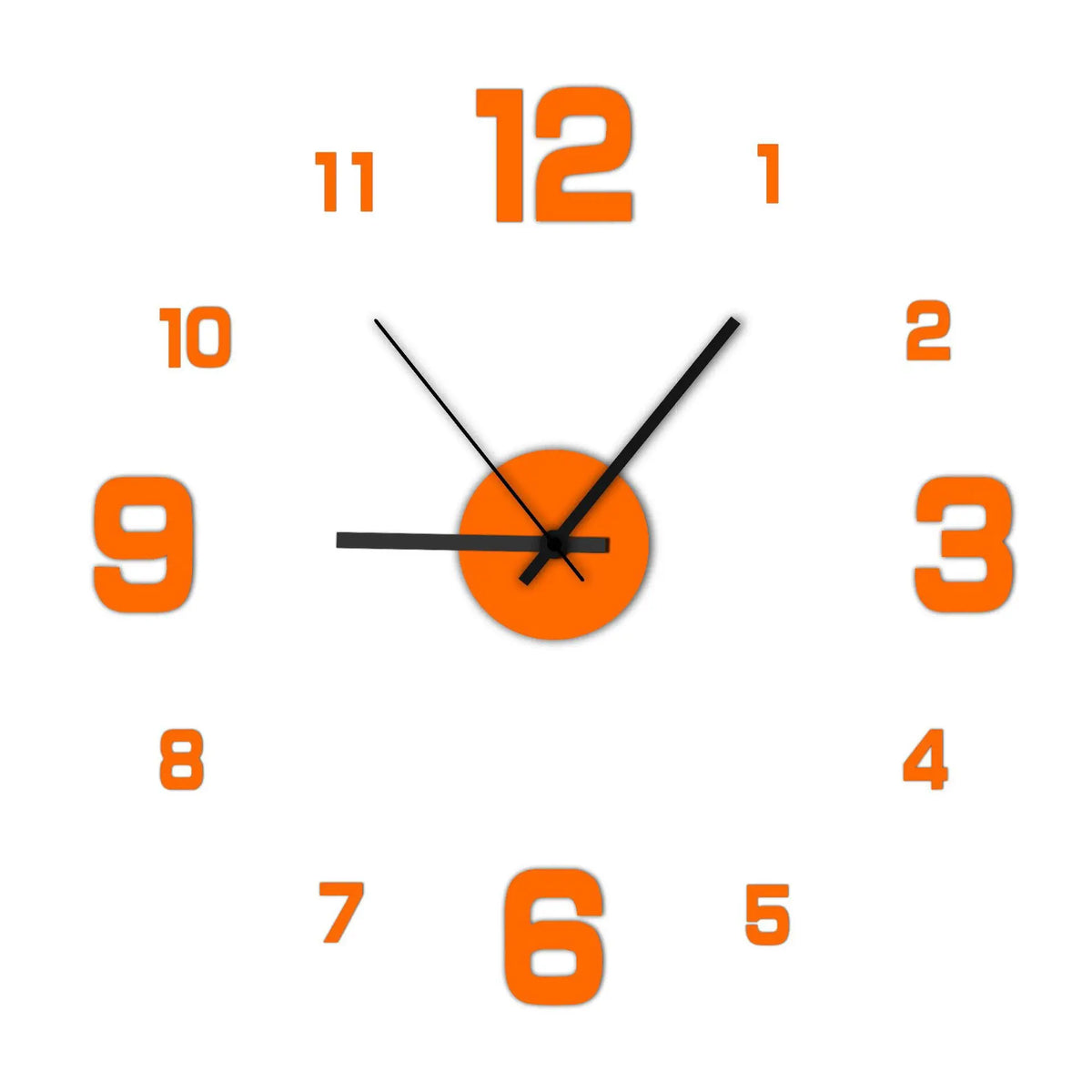 Creative Frameless DIY Silent Wall Clock