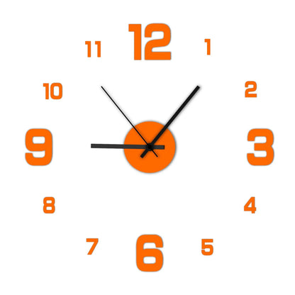 Creative Frameless DIY Silent Wall Clock