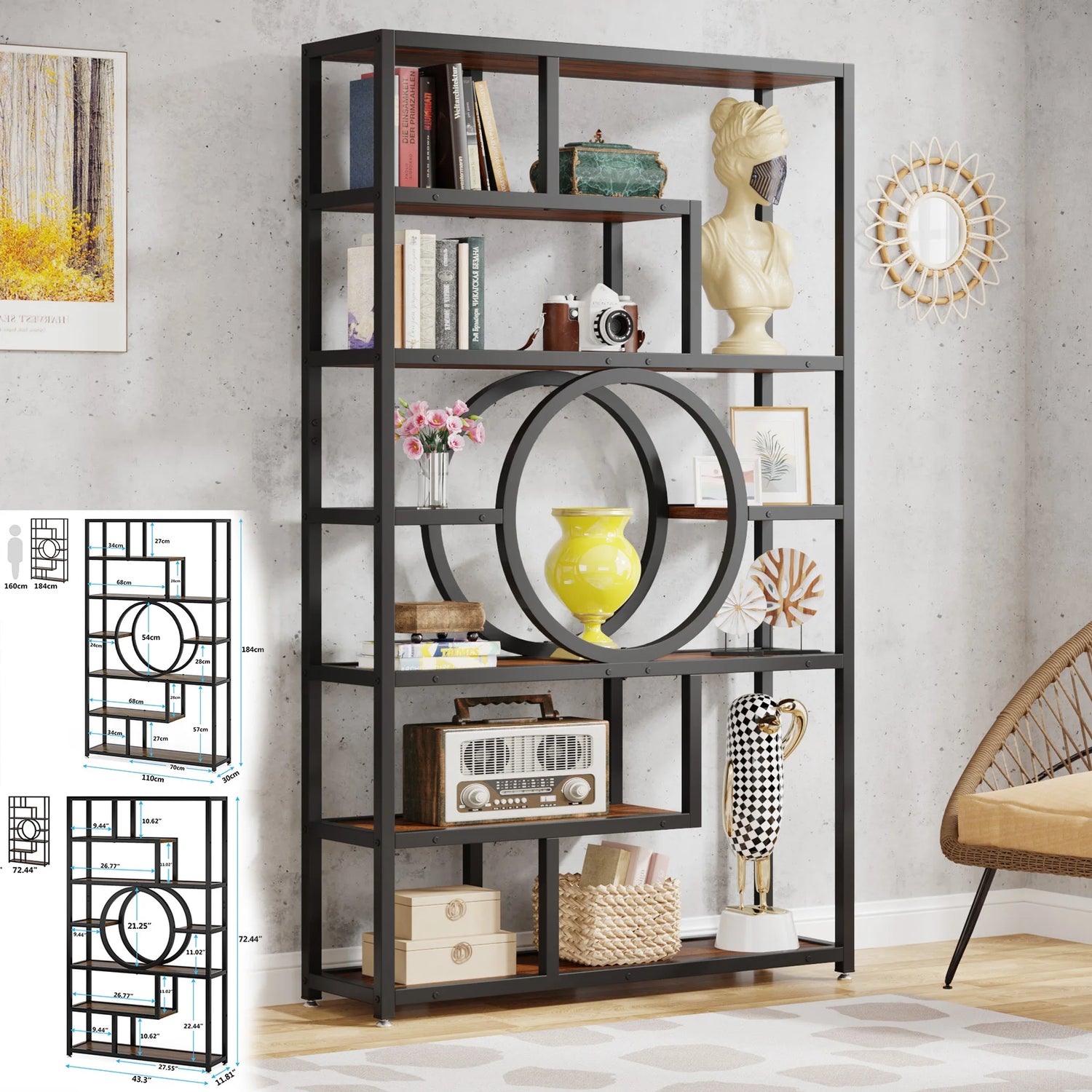Tribesigns 5-Tier Industrial Tall Shelf