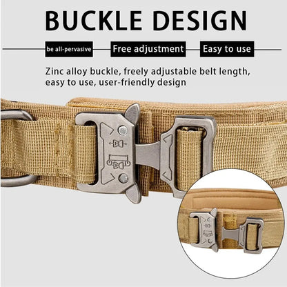Outdoor Tactical Collar for Medium and Large Breed Dogs