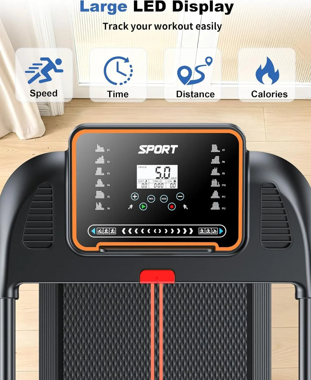 Compact, Foldable Treadmill That Fits Under Standing Desks