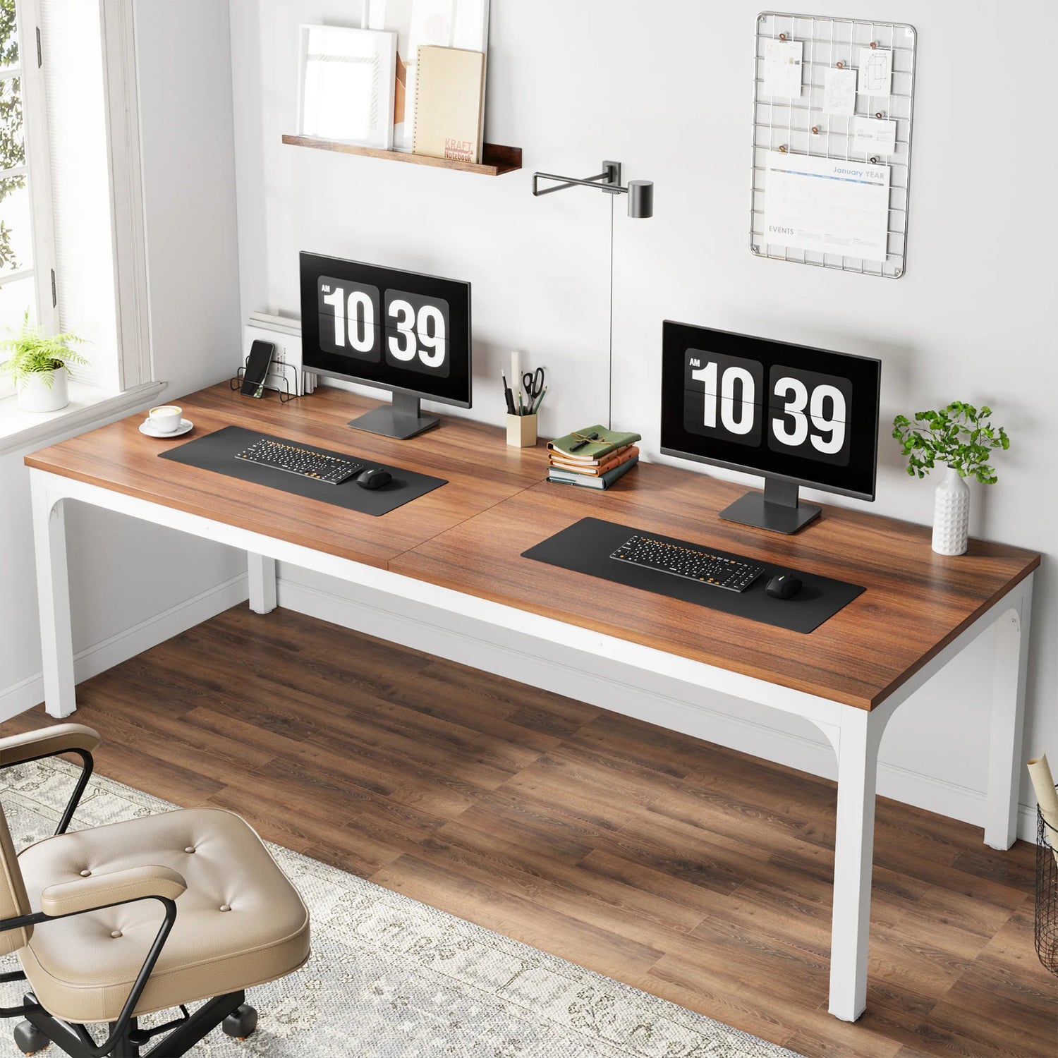 Tribesigns 78.7 Inches Extra Long Computer Workstation