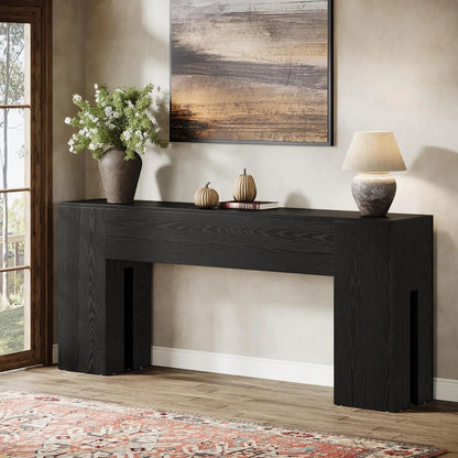 LITTLE TREE 71 Inch Farmhouse Style Console Table