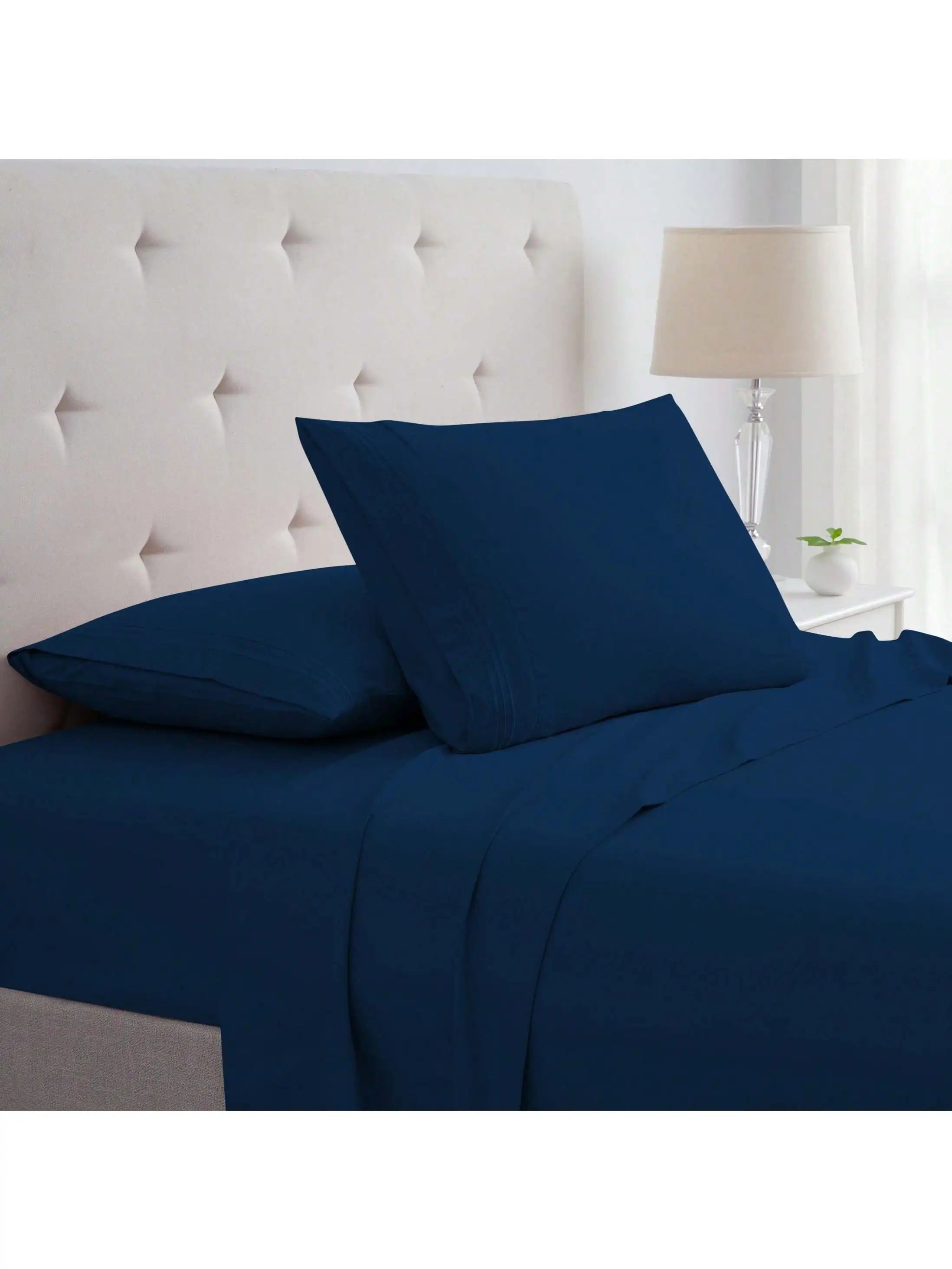 Bamboo 4 Piece Luxury 3 Embroidered Sheet Set