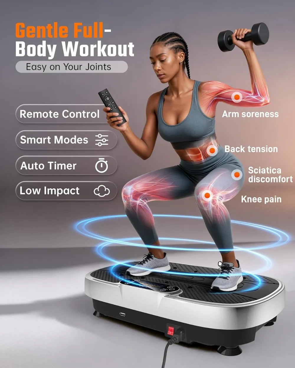 3-D Whole Body Vibration Exercise Machine