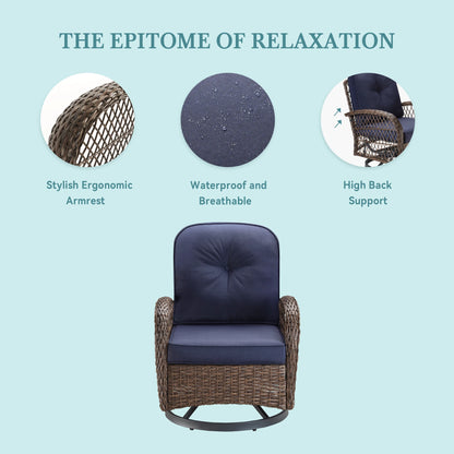 Hoomic 3 Piece Patio Furniture Set