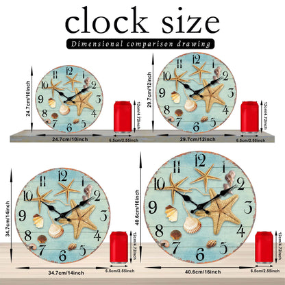 Tropical Summer Beach Wall Clock