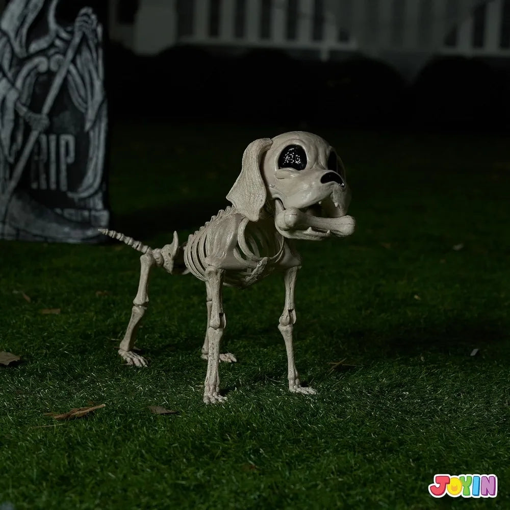 Posable Halloween Full Body Dog Skeleton