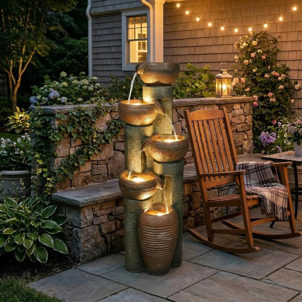 5 -Tier Outdoor Water Fountain