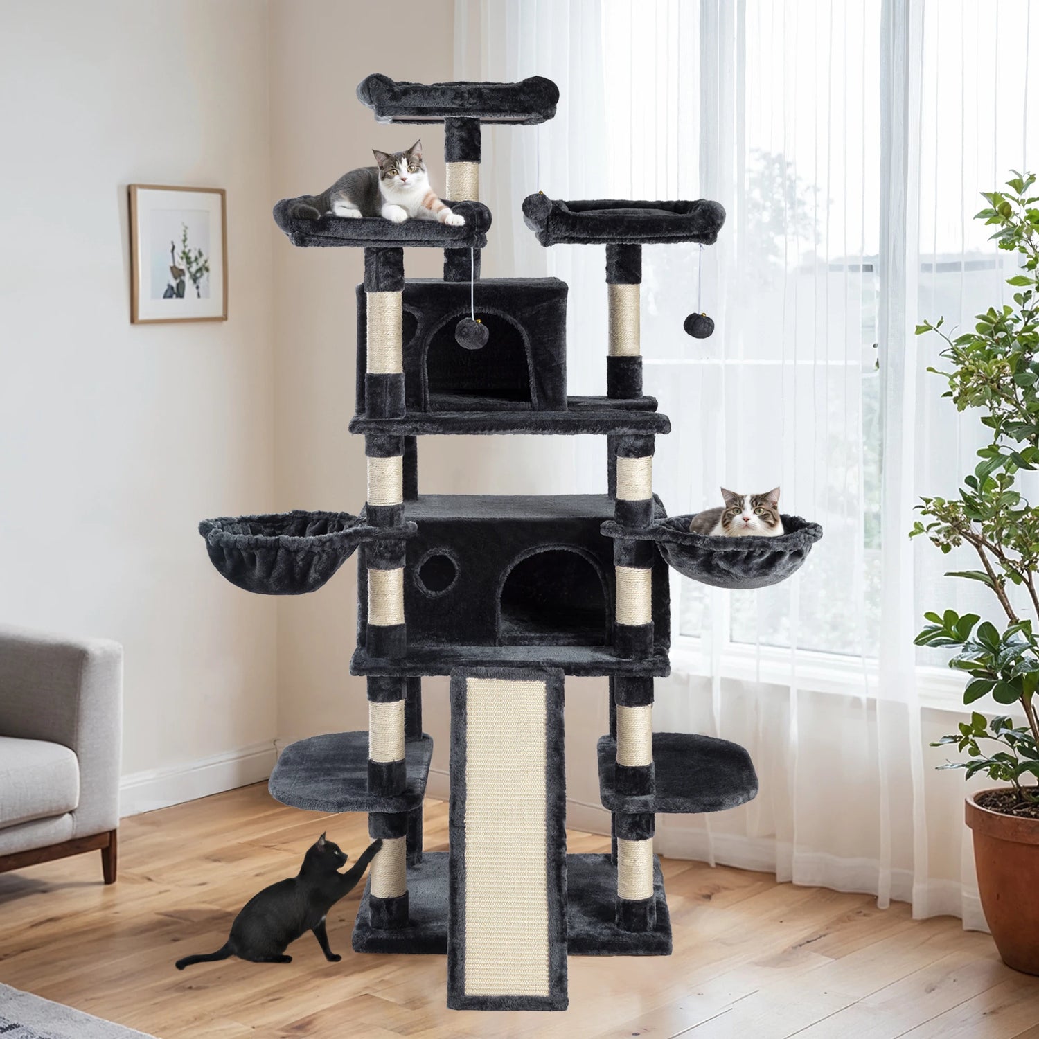 68-Inch Multi-Level Cat Tree