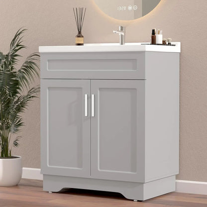 32 Inch Bathroom Vanity with Ceramic Sink