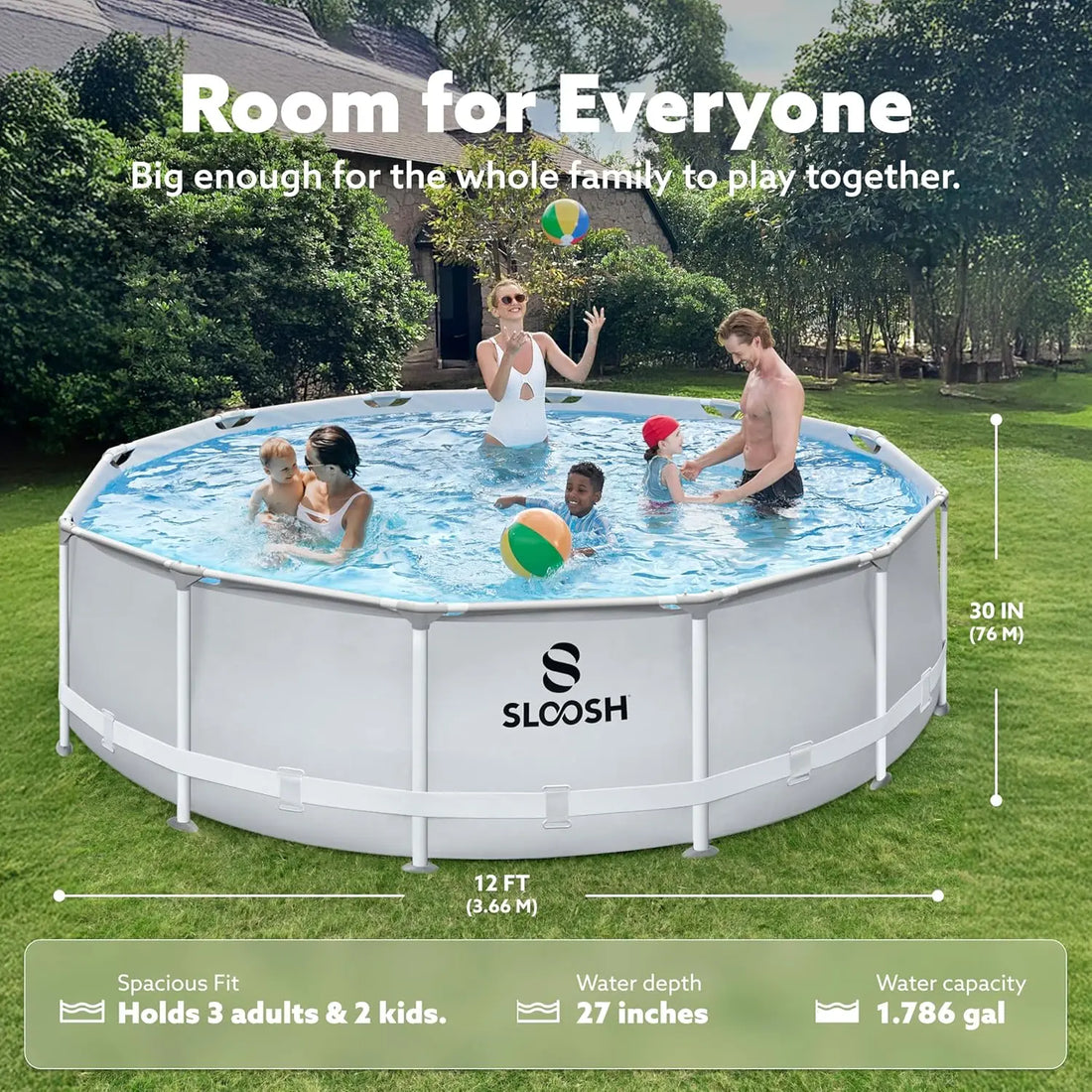 JOYFY Round Above Ground Pool