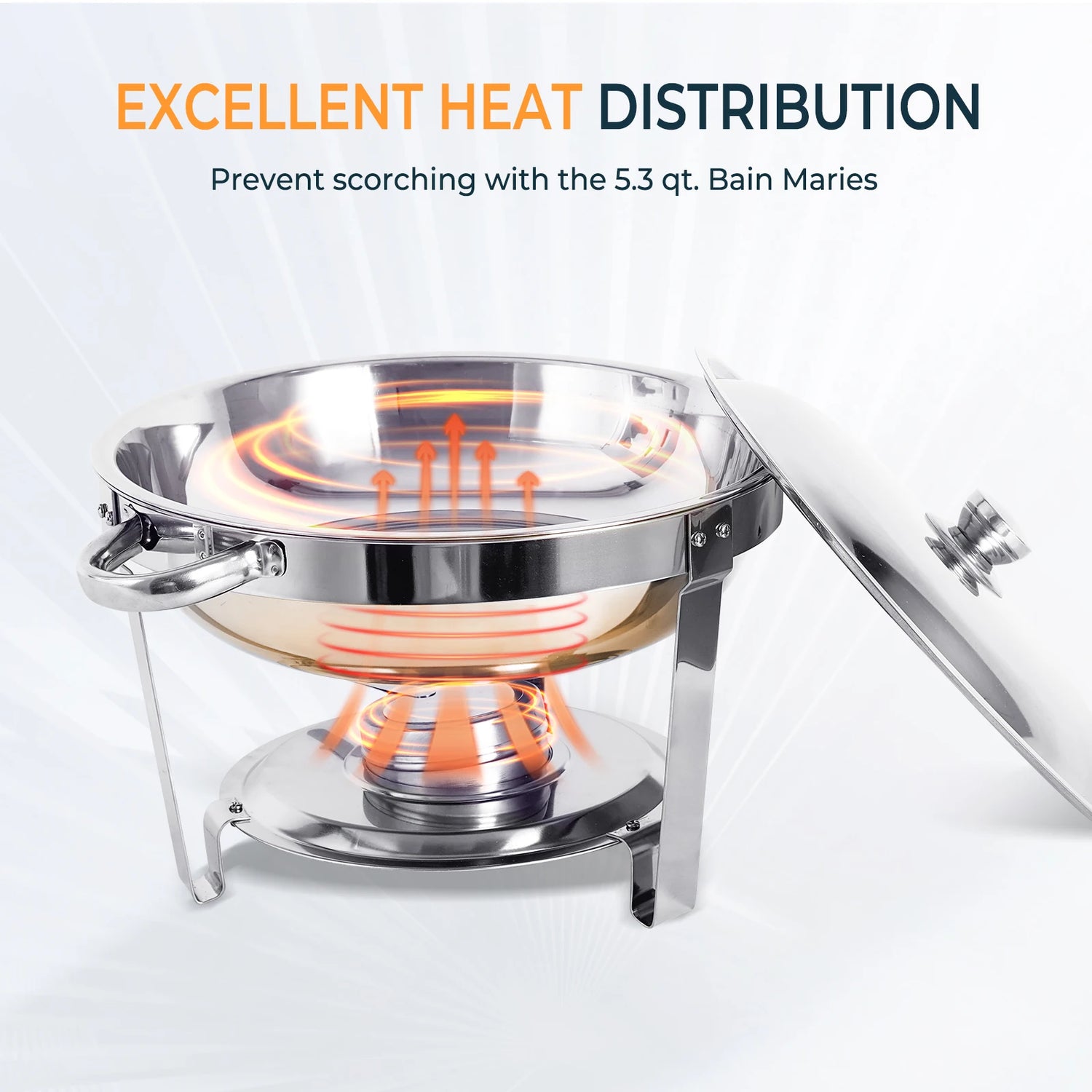 Stainless Steel Chafing Dish in a Set of 1 or 2