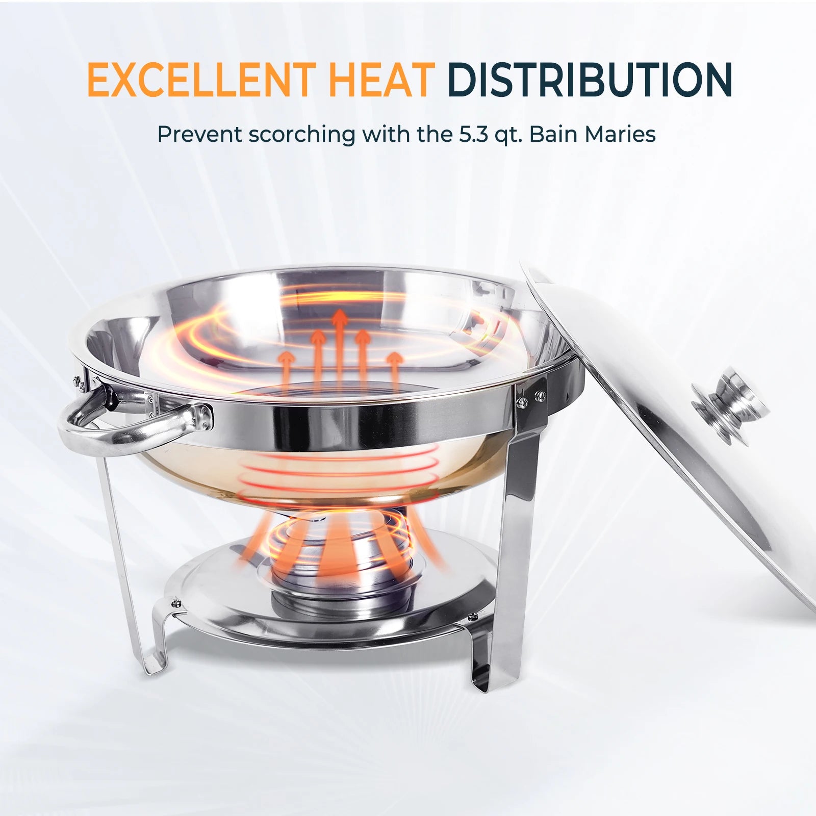 Stainless Steel Chafing Dish in a Set of 1 or 2