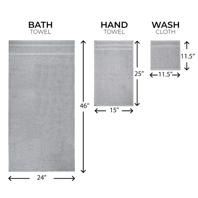 10 Piece Towel Set with Softness &amp; Durability