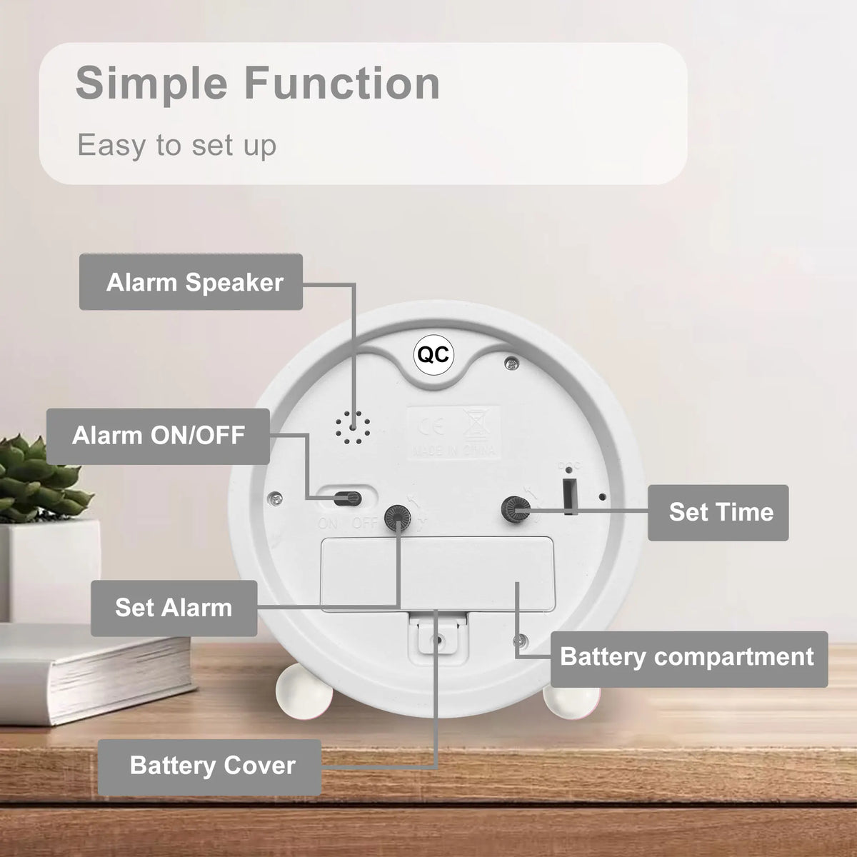 Rainbow Alarm Clock Perfect for Beginner Time Tellers