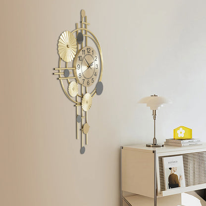 Gold Decorative Silent Wall Clock