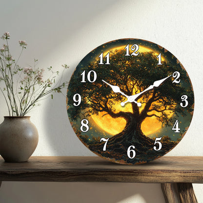 Majestic Oak Tree Round Wall Clock
