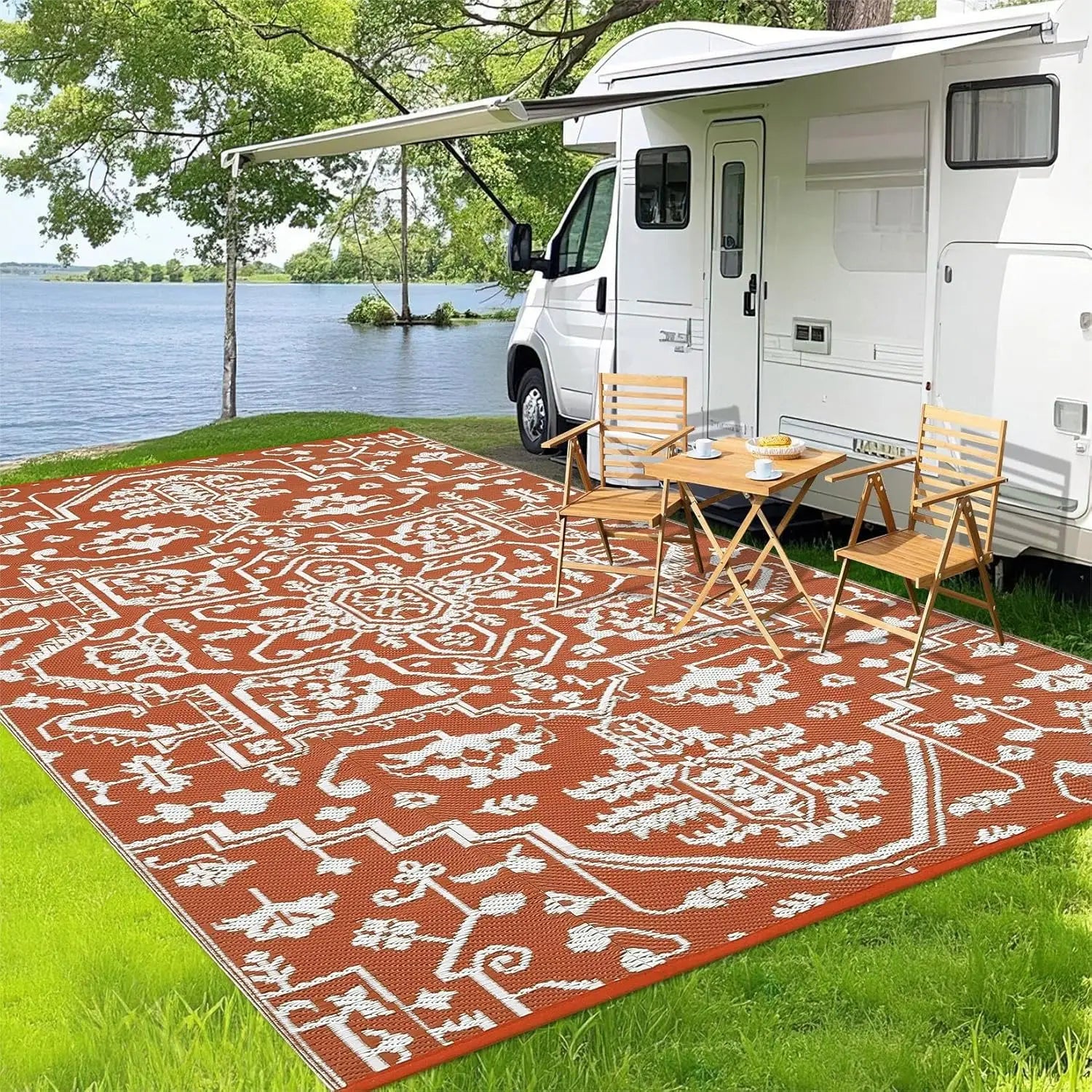 Stain-Resistant Waterproof Outdoor Area Rug