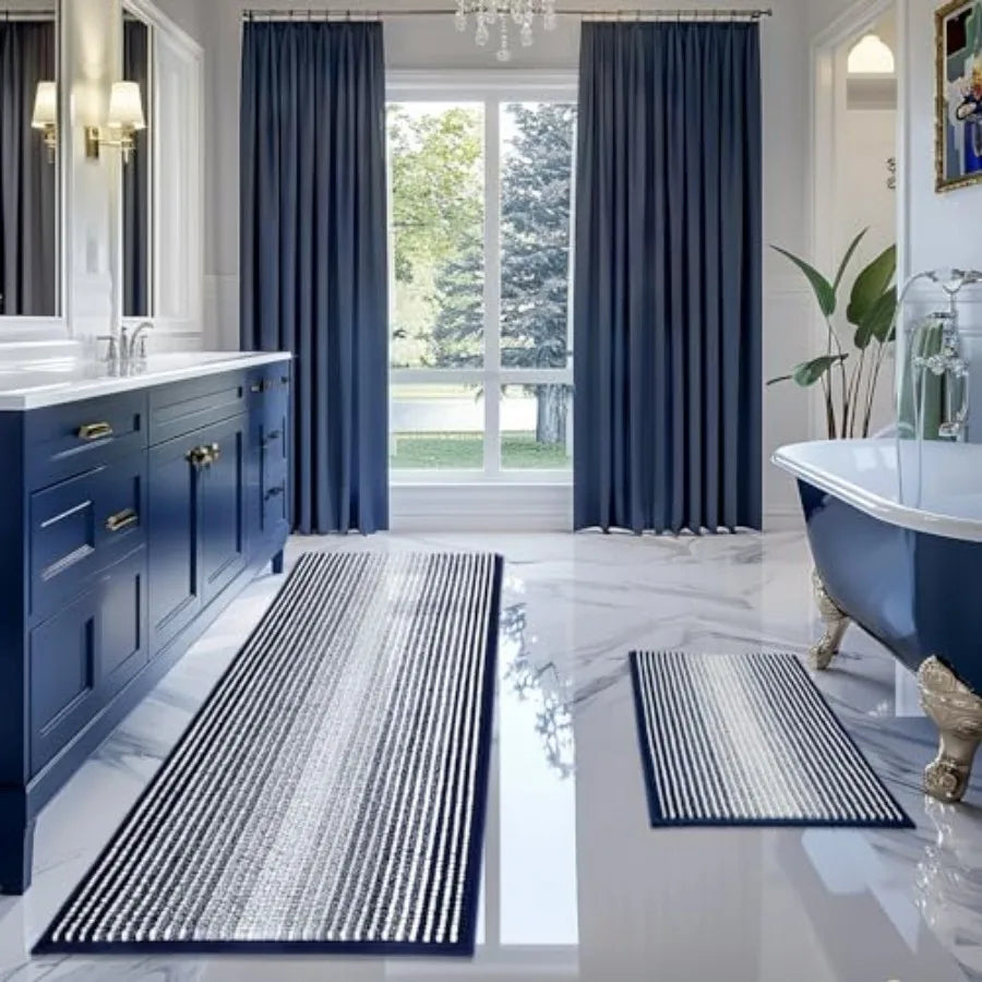 2-Piece Chenille Bathroom Rug Set