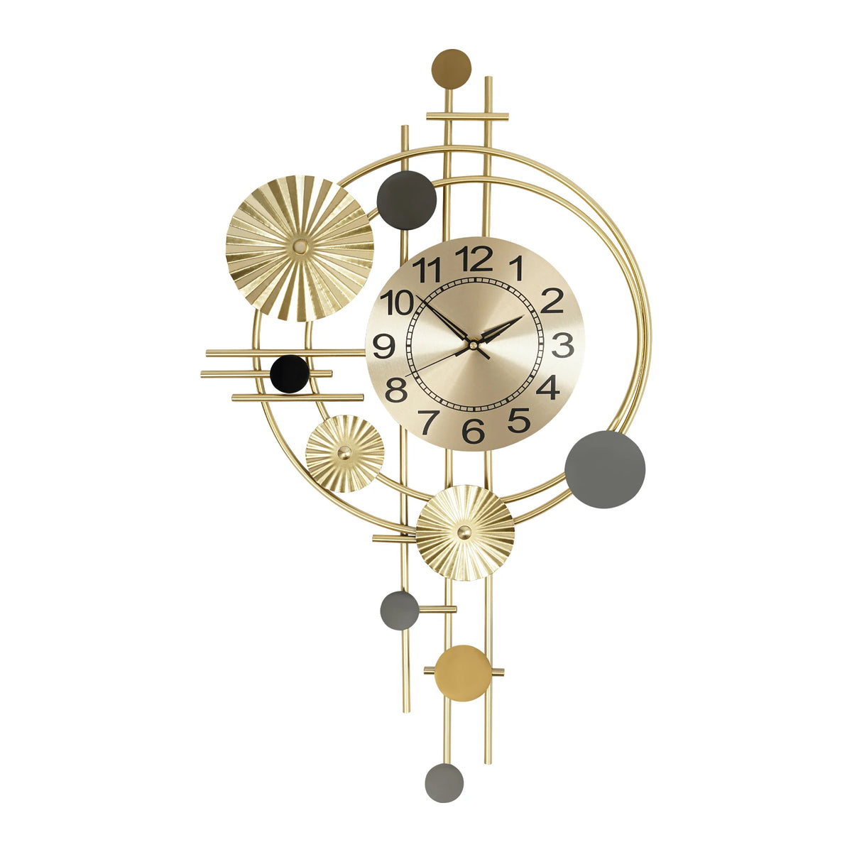 Gold Decorative Silent Wall Clock