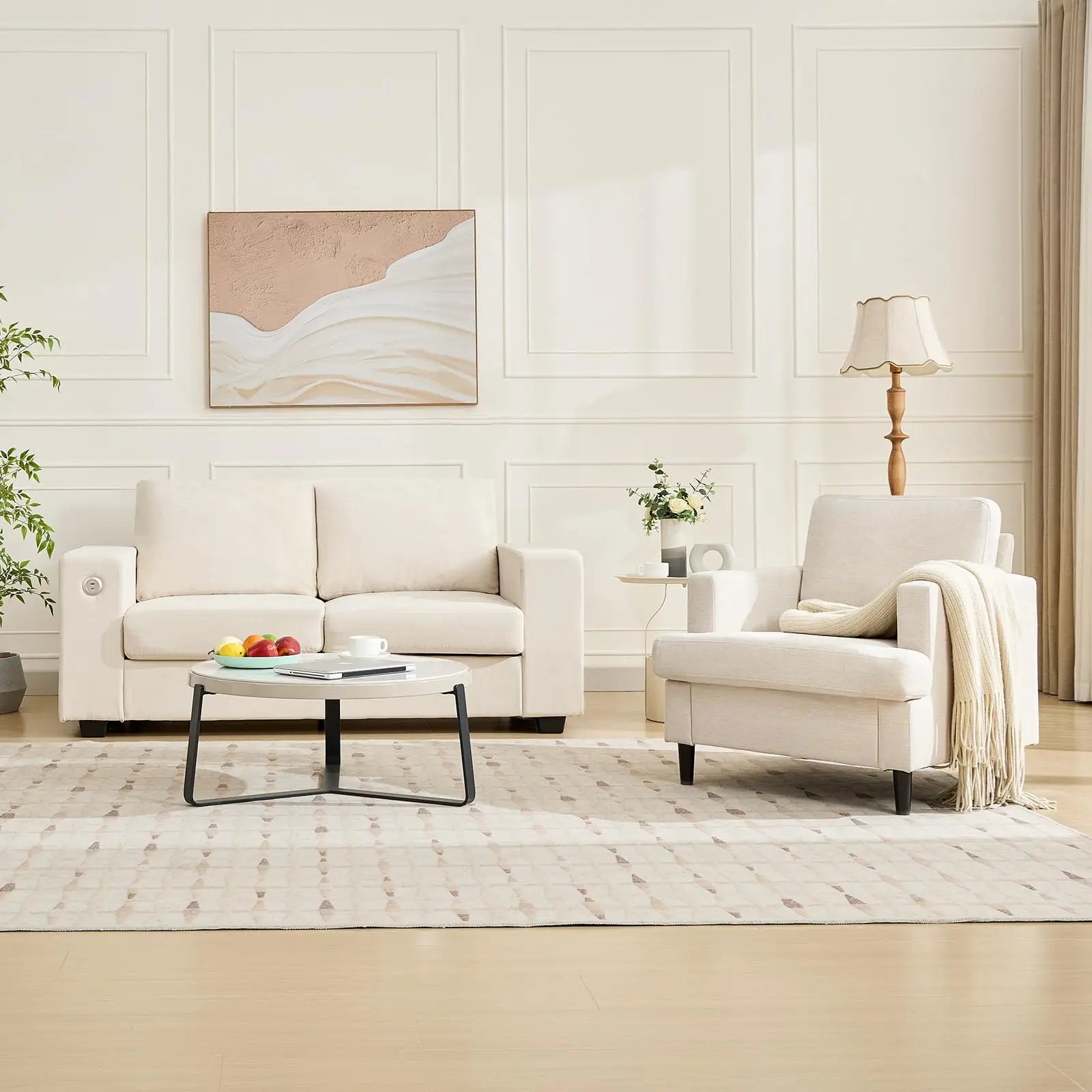 Modern Deep Seat Accent Chair