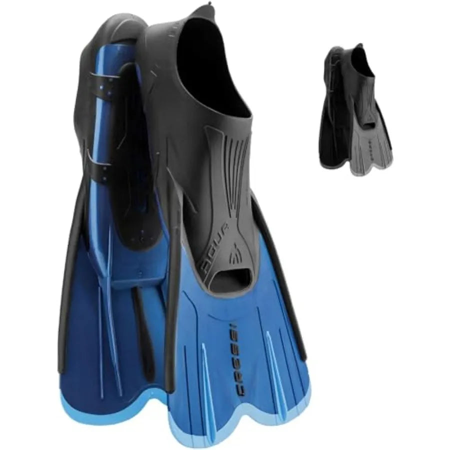 Adult Swim Fins with Self-Adjustable Comfortable Full Feet Pocket