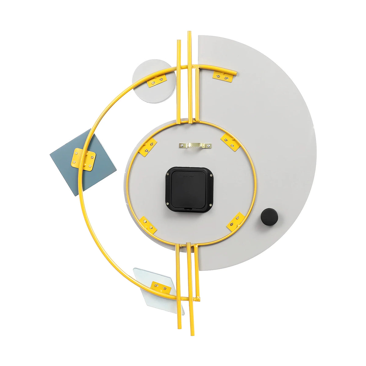 Quartz Silent Wall Clock with Marble Mirror Dial