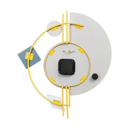 Quartz Silent Wall Clock with Marble Mirror Dial