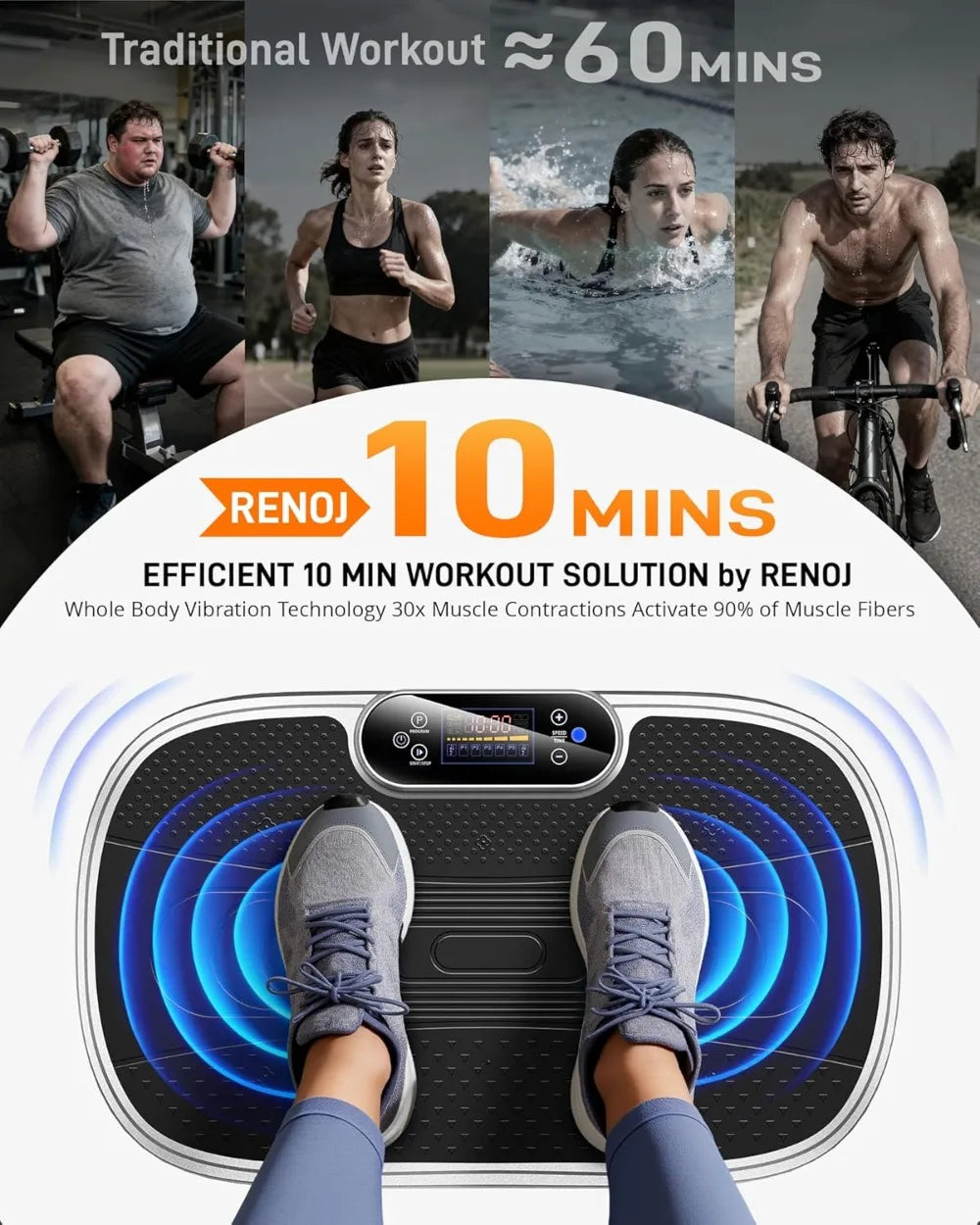 3-D Whole Body Vibration Exercise Machine