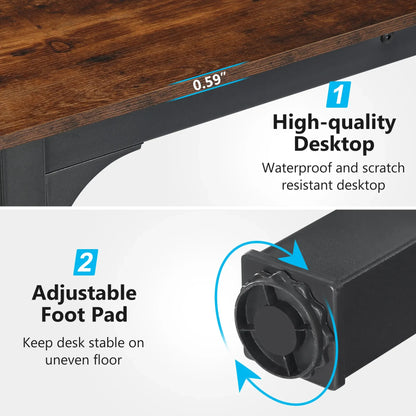 Tribesigns 78.7 Inches Extra Long Computer Workstation