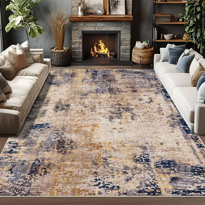 VIKAMA Modern Abstract Washable Area Rug