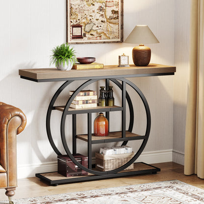Tribesigns 4-Tier Console Table with 4 Shelves
