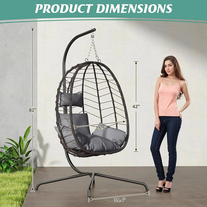 Swinging Egg Chair with Stand
