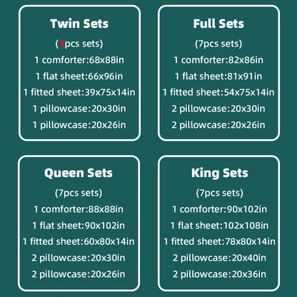 5 and 7-Piece Bedding Sets