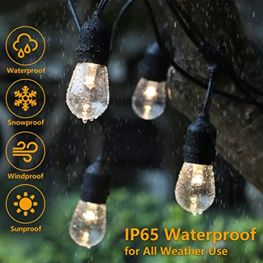 LED Dimmable Outdoor String Lights