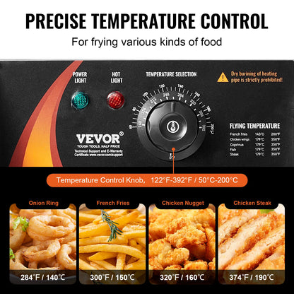 Electric Deep Fryer w/Dual Removable Tanks