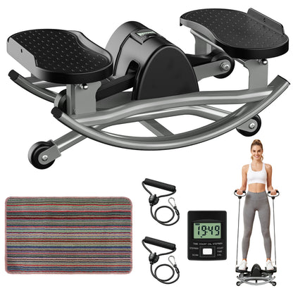 Intelligent Exercise Swing Stepper Machine with Digital Display