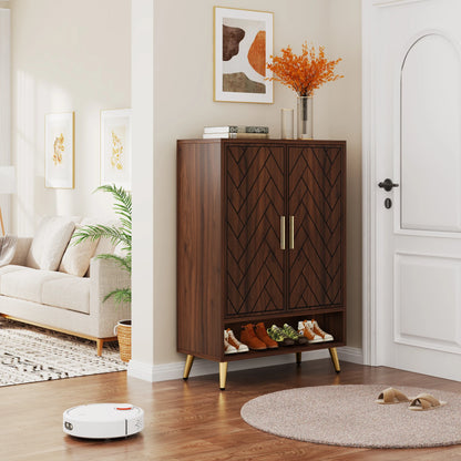 Tribesigns 6-Tier Shoe Cabinet with Doors