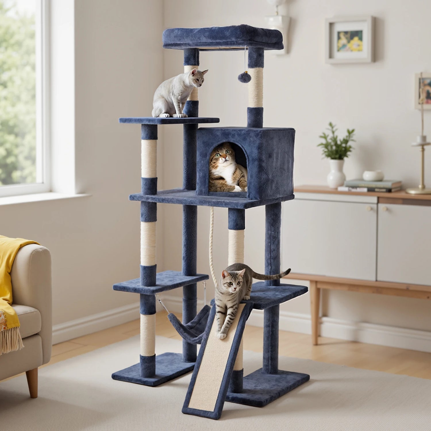 JHK 63 Inch Multi-Cat Climbing Tower