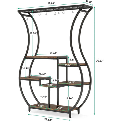 LITTLE TREE 70.9 Inch 6-Tier Vase Shape Plant Stand