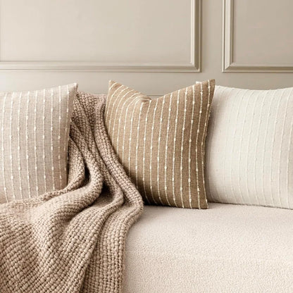 Set of 2 20 x 20 Inch Boho Striped Throw Pillow Covers