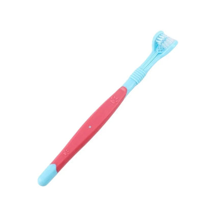3-Sided Plastic Pet Toothbrush