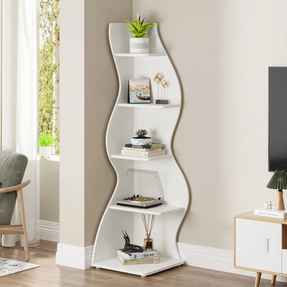 Tribesigns Modern 5-Tier Corner Shelf