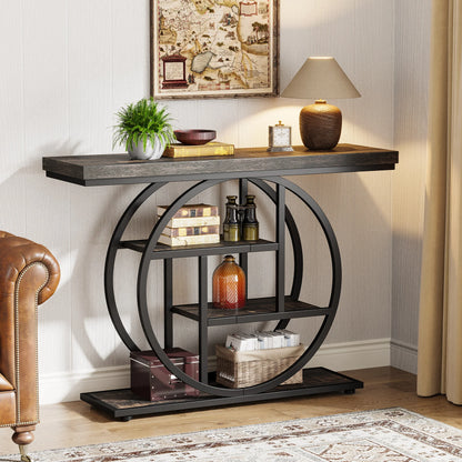 Tribesigns 4-Tier Console Table with 4 Shelves