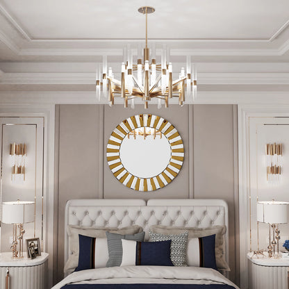 Round Starburst Decorative Wall Mirror