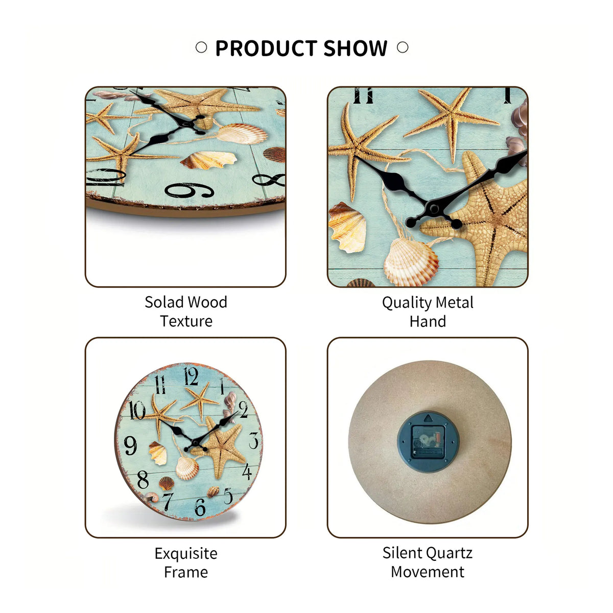 Tropical Summer Beach Wall Clock