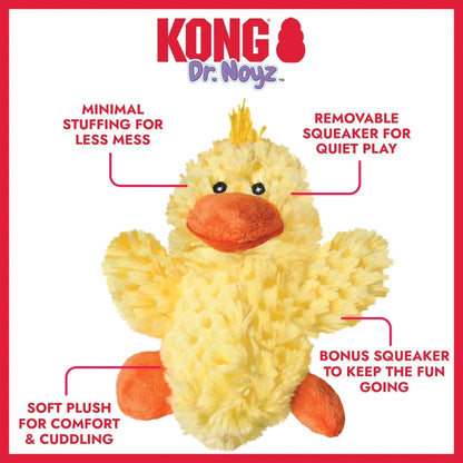 Adorable Yellow Duck Dog Toy with Removable Squeaker for Small Dogs