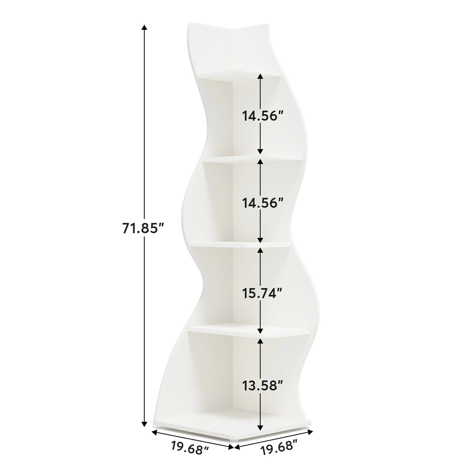 Tribesigns Modern 5-Tier Corner Shelf
