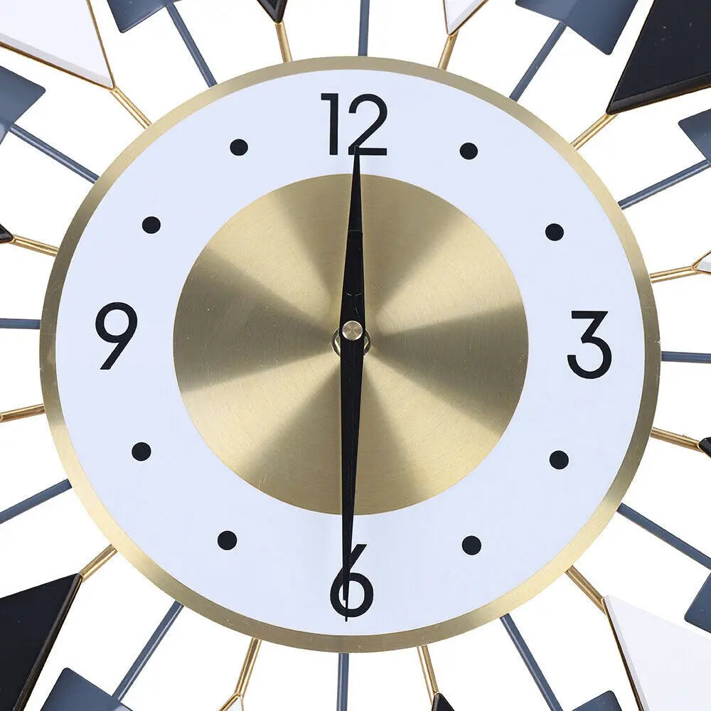 Mid Century Large Silent Wall Clock